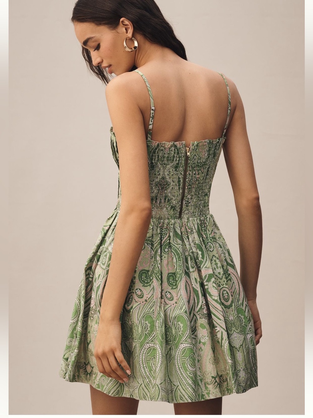 Love The Label Green Karina Sleeveless Square Neck Mini Dress - Picture 3 of 8